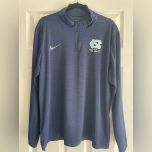 Nike Blue Tar Heels Quarter-Zip Pullover